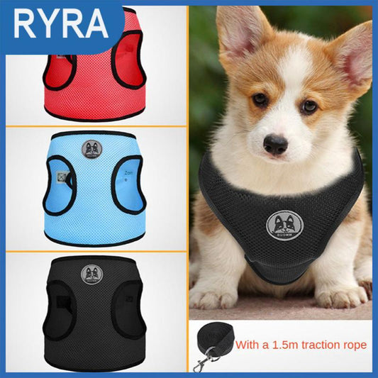 Monochrome Breathable Dog Vest